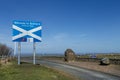 Scottish Border sign Royalty Free Stock Photo