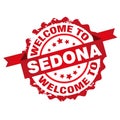 Welcome to Sedona stamp