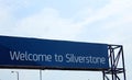 Welcome to Silverstone entrance sign Royalty Free Stock Photo