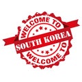 Welcome to South Korea stamp