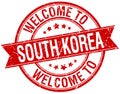 welcome to South Korea stamp