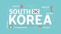 Welcome to South Korea. Royalty Free Stock Photo