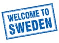 welcome to Sweden stamp