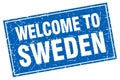 welcome to Sweden stamp