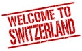 welcome to Switzerland stamp