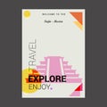 Welcome to The Tajin - Mexico Explore, Travel Enjoy Poster Template