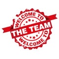 Welcome to the team stamp Royalty Free Stock Photo