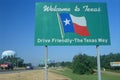 Welcome to Texas Sign Royalty Free Stock Photo