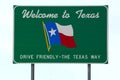 Welcome to Texas sign Royalty Free Stock Photo
