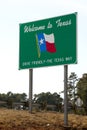 Welcome to Texas sign Royalty Free Stock Photo