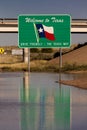Welcome to Texas State Sign Royalty Free Stock Photo
