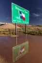 Welcome to Texas State Sign Royalty Free Stock Photo