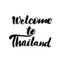 Welcome to Thailand lettering greeting