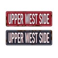 Welcome to Upper West Side vector rusted sign Royalty Free Stock Photo