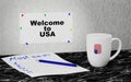 Welcome to USA Royalty Free Stock Photo