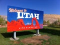 Welcome to Utah, life elevated highway sign.