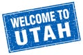 welcome to Utah stamp