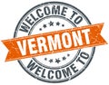 welcome to Vermont stamp Royalty Free Stock Photo