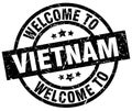 welcome to Vietnam stamp Royalty Free Stock Photo