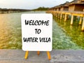 Welcome to Watervilla: booking a flight or hotel for vacancies.