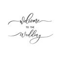 Welcome to the wedding - calligraphic inscription for album, covers