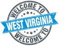 welcome to West Virginia stamp Royalty Free Stock Photo