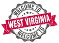 Welcome to West Virginia seal Royalty Free Stock Photo