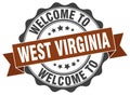 Welcome to West Virginia seal Royalty Free Stock Photo
