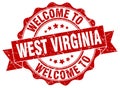 Welcome to West Virginia seal Royalty Free Stock Photo