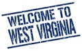 welcome to West Virginia stamp Royalty Free Stock Photo