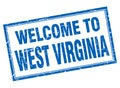 welcome to West Virginia stamp Royalty Free Stock Photo