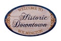 Welcome to Wilmington Royalty Free Stock Photo