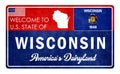 Welcome to Wisconsin - grunge sign