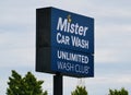 Mister Car Wash Sign, Clarksville, Tennessee Royalty Free Stock Photo