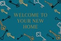 Welcome to your new home. Royalty Free Stock Photo