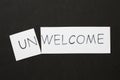Welcome Unwelcome Concept Royalty Free Stock Photo