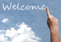 Welcome word Royalty Free Stock Photo