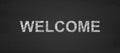 Welcome word on a blackboard Royalty Free Stock Photo