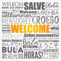 WELCOME word cloud in different languages