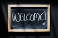 Welcome - words written on board Royalty Free Stock Photo