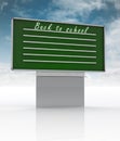 Welcoming school green board with lines and sky Royalty Free Stock Photo