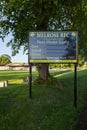 A Welcoming Sign to Melrose Rugby Union Club Royalty Free Stock Photo