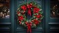 Welcoming the Yuletide with a festive door wreath