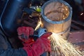 weld control sample of thick-walled stainless steel pipe