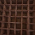 Welded wire mesh from above Royalty Free Stock Photo