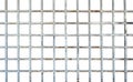 Welded wire mesh, rebar on white. Royalty Free Stock Photo