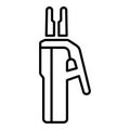 Welder clamp icon, outline style Royalty Free Stock Photo