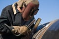 Welder of the gasmain Royalty Free Stock Photo