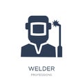 Welder icon. Trendy flat vector Welder icon on white background