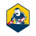 Welder logo , industry logo vector